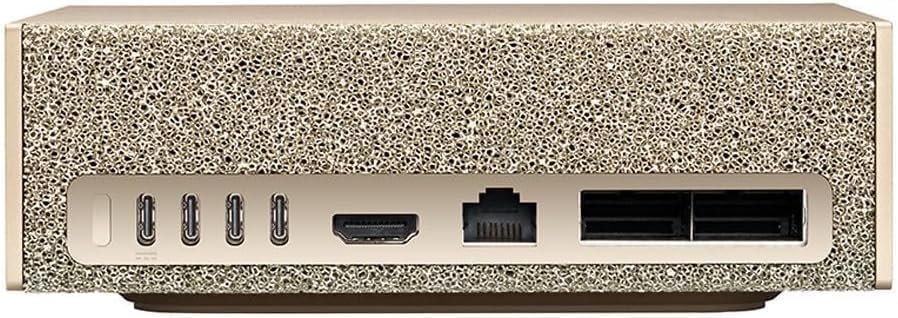 Anschlussleiste des NVIDIA DGX Spark mit USB-C, HDMI, Ethernet und zwei QSFP-Ports