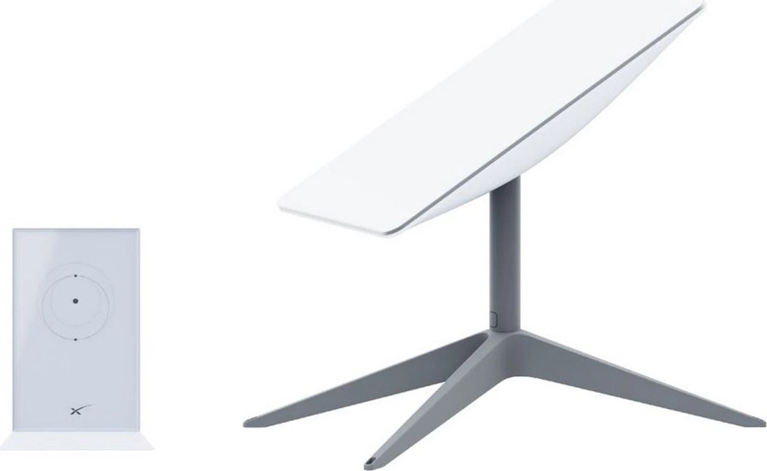 Starlink Standard Dish mit Kickstand-Halterung und Router 3